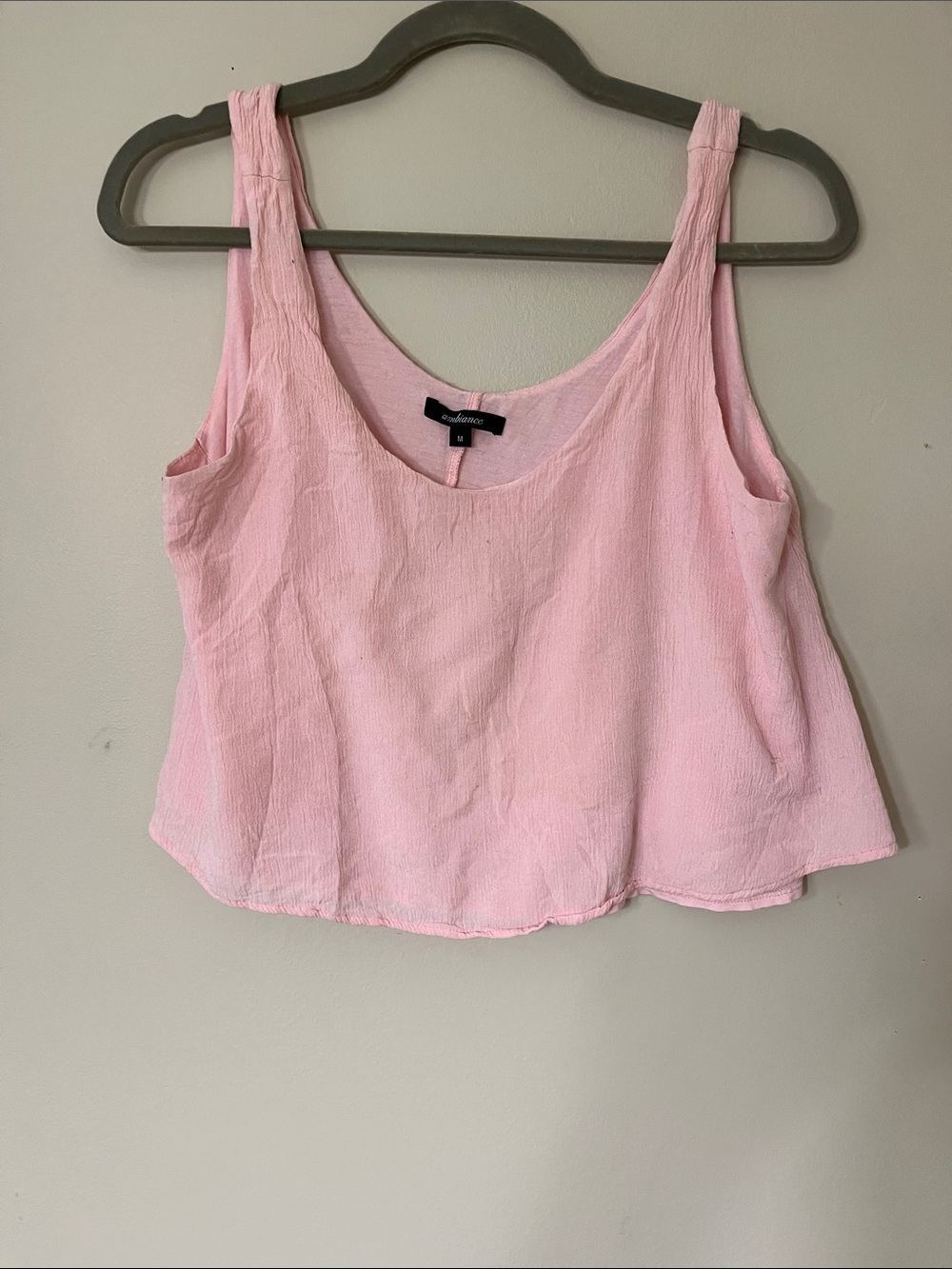 Ambiance Light Pink Scoop Neck Tank Top